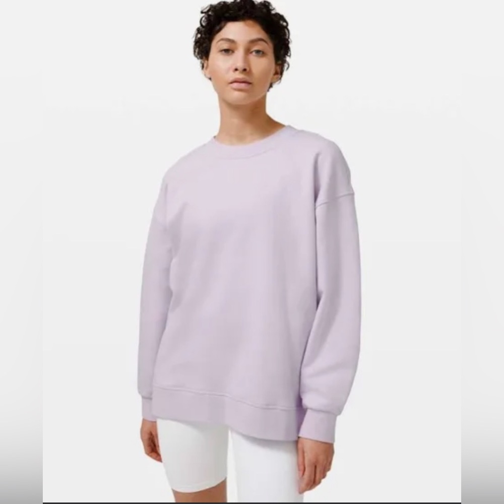 lululemon perfectly oversized crew lavender dew size 6